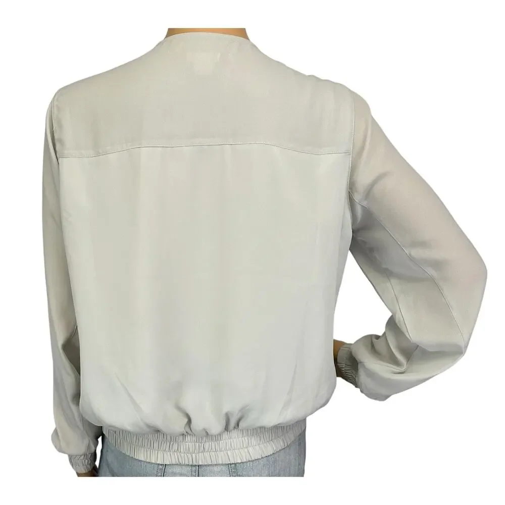 J. Crew Drapey Collarless Jacket Pistachio Mist J0938 Size XS